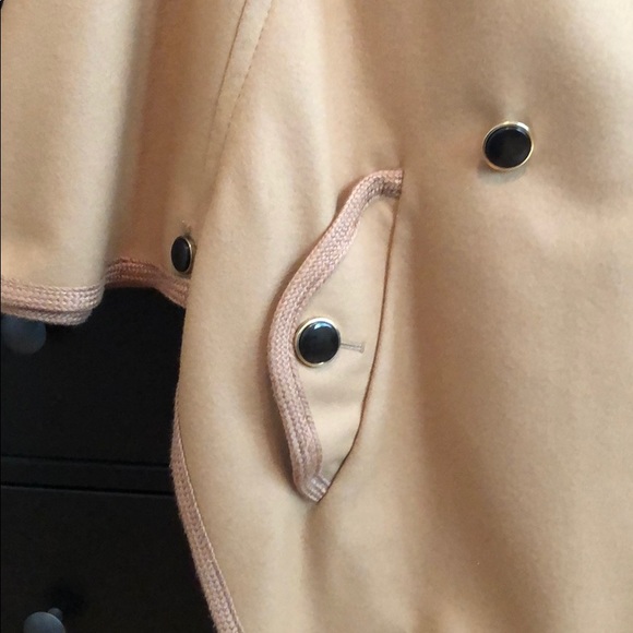 French Connection Military Camel Poncho/Cape - Picture 4 of 6